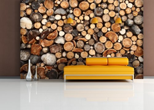 Fototapete Firewood - weitere Größen und Materialien wählbar - DEUTSCHE PROFI QUALITÄT von Trendwände