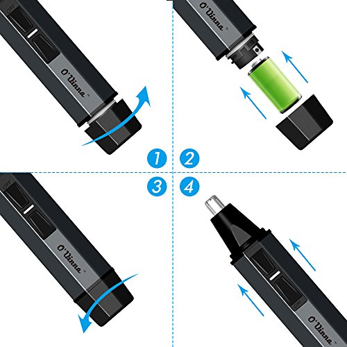 O’vinna Nasen & Ohrenhaartrimmer(ohne Batterie), Schwarz - 6