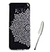 Produktbild Handyhülle Galaxy S8 Silikon, Samsung Galaxy s8 Glitzer Schutzhülle, Elegant Mandala Serie Weiße Mandala Muster Slim Case für Galaxy S8, Edaroo Sparkle Bling Diamond Weiche TPU Rahmen mit Schwarz Hart PC Kunststoff Rückwand Stoßfest Drop Protection Schönes Mode Dünn Passt Design Backcover Handyhülle Handy Case Cover für Samsung Galaxy S8