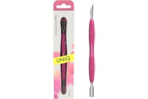 STALEKS PRO by Natury Nails Empujador de cutÍculas con mango de silicona Gummy. Acero inoxidable. UNIQ 10/2