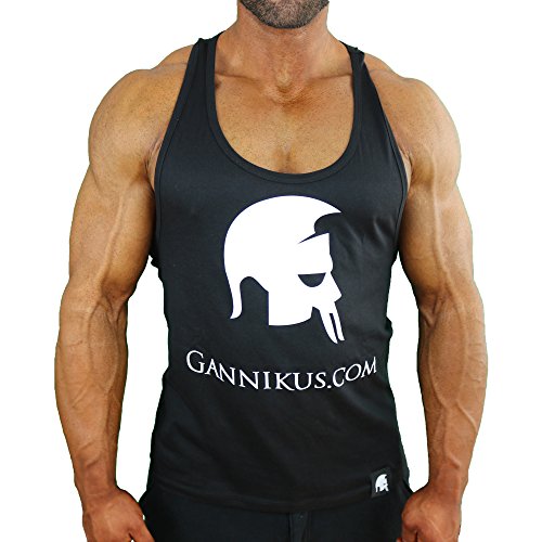 GANNIKUS® Stringer / schwarz / 100% Baumwolle / der erste offizielle Gannikus Stringer