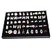 Produktbild PRIMI Nützliche 100 Slots Grid Ring Ohrring Ohr Pin Brosche Lagerung Display Box Tray Schmuck Fall