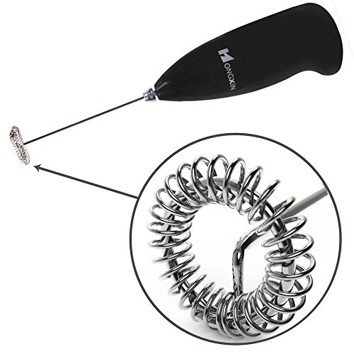 Kobwa Mini Elektrische Schneebesen Mixer Rührer Edelstahl Ei Schlägel für Kaffee, Milchschäumer, Schlagsahne, Saft und Andere Mix-Dinge - 3
