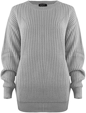 Vanilla Inck Baggy Jumper Top Silver S/M (8-10)