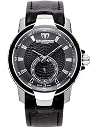 Technomarine 609021 - Reloj de mujer de cuarzo, correa de piel color negro