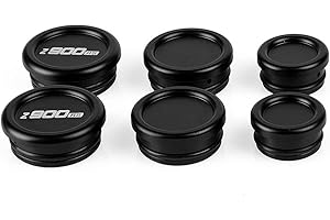 Oldbones 6PCS Motorcycle Frame End Caps Blanking Plugs Motorbike For Z900RS 2018 2019 in Black