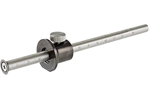 DICTUM® Streichmaß kompakt | Messschieber | Rollstopp-Funktion | Aus Edelstahl | Hohe Anreißgenauigkeit | Gehärteter Schaft