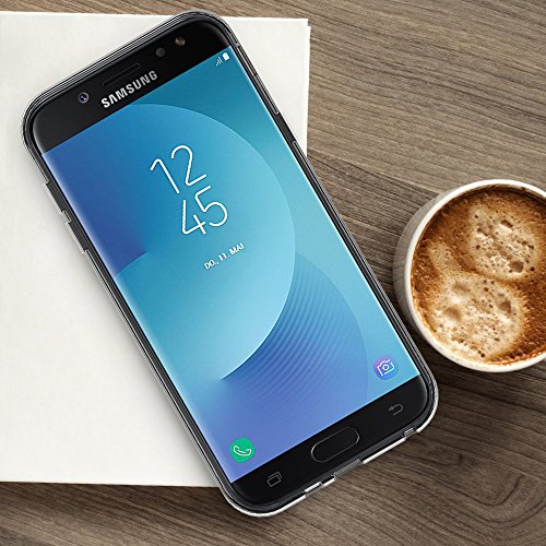 iVoler Funda Samsung Galaxy J7 2017  Slim Fit Samsung Galaxy J7 2017 Funda Carcasa Case Bumper con Absorci  n de Impactos y Anti-Ara  azos Espalda Case Cover para Samsung Galaxy J7 2017 -Transparente