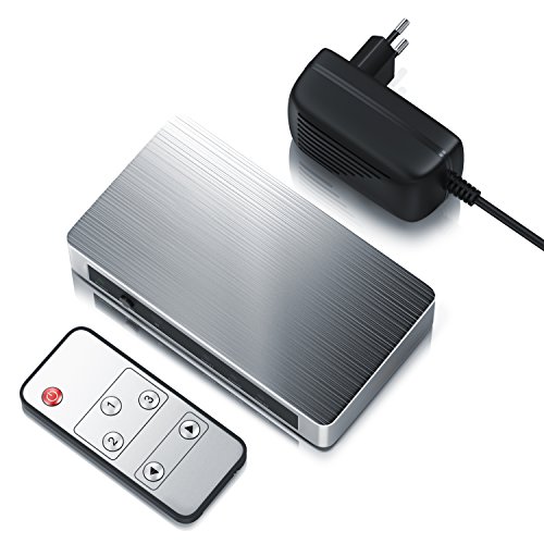 Primewire – UHD 4k 3-Port HDMI Switch | HDMI Umschalter | Ultra HD / Full HD | CEC | 3D ready | HDCP | Dolby TrueHD | 3840×2160 UHD 4k (2160p) bei 30Hz | silber (Aluminium-Gehäuse) - 3