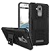 Kaira Hard Armor Hybrid Rubber Bumper Flip Stand Rugged Back Case Cover for Asus Zenfone 3 Max (Black) RS.249.00