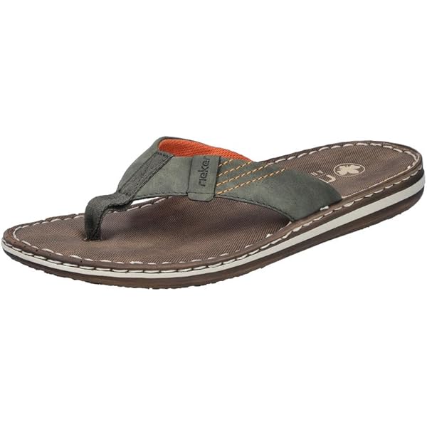 Rieker 21097 Flipflop voor heren, blauw, 43 EU