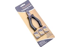 Wychwood Carp Fishing Crimping Tool Pliers With 3 Packs Crimps 0.6Mm 0.7Mm 0.9Mm
