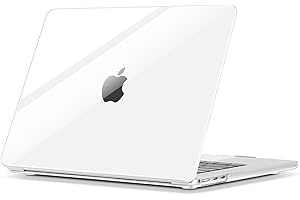 ZYB Funda para MacBook Air 13,6 Pulgadas M4 M3 M2 2025 2024 2022 A3240 A3113 A2681, Ultrafina Carcasa Protectora Dura de Plástico, Cristal Transparente