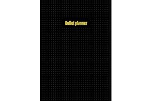 Bullet Planner A4 - Bullet Journal - Quaderno a Puntini con Copertina Flessibile - Notebook Puntinato per Appunti e Schizzi – Nero – 150 Pagine numerate - Carta di Alta Qualità