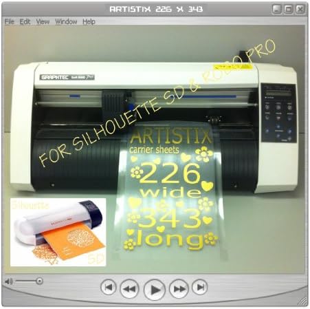 2 X Artistix carrier sheets for Graphtec Silhouette SD & Craft Robo Cutters