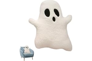 PIPIHOME Halloween Cuscino di peluche fantasma per bambini e bambine, regalo di compleanno