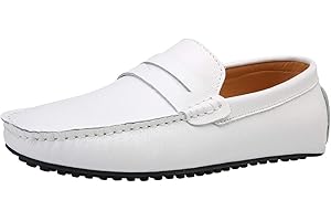 Jamron Herren Kunstleder Stilvoll Mokassin Loafers Penny Loafers