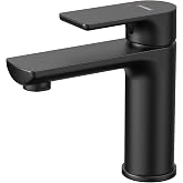 Korec Bathroom Tap, Basin Tap, Single Lever Basin Tap, Single Lever Basin Tap, Basin Tap, Brass and Ceramic Valve Core, EU Co