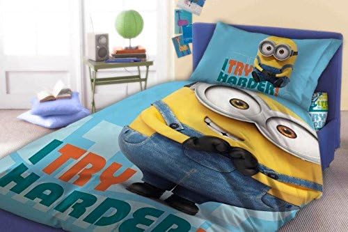 I Try Harder Minions Bob Single Duvet Cover Set