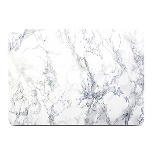 Macbook Air 13 hülle, GMYLE Hard Case Print Frosted für MacBook Air 13 Zoll - White Marmor Muster Rubber Coated Hard Shell Cover