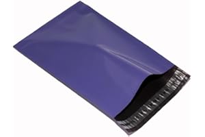 Realpackâ ® 100 x Violet Violet Plastique Poly Sacs d'expédition enveloppes 30,5 x 40,6 cm Taille 305 mm x 406 mm à lèvres + (40 mm) DVD postale affranchissement gratuit Livraison Rapide