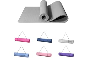 Good Nite Tappetino da ginnastica, yoga, fitness, antiscivolo, per allenamento, sport, turn, pilates, con tracolla, 183 x 61 x 0,6 cm