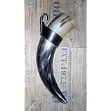 Trinkhorn Apache, EINZELSTÜCK, mit Gürtelhalter, Wikinger, LARP, Methorn, Mittelalter