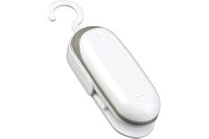 DNSHAN Mini Machine de Scellage, 2 en 1 de Scelleur Sous Vide Portatif, Scelleur de Sacs en Plastique, Machine de Scellage de Film Gadget de Cuisine Compact Pour le Stockage des Aliments