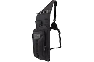 KRATARC Krayney Multi-function 4-Tubes Back Arrow Quiver Shoulder Hanged Target Shooting Archery Quiver for Arrows Takedown Bow