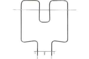 Oberhitze Heizspirale Heizung 1400W kompatibel mit Bauknecht Ignis Whirlpool Privileg 481225998472 488000525918 für Backofen Grau