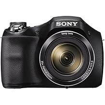 Sony Cyber-shot DSC-H300/BC E32 point & Shoot Digital camera (Black)35x optical zoom with Power charger, Memory Card & Camera Case