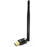 EDUP PC i&ccedil;in USB WiFi adapt&ouml;r&uuml;, masa&uuml;st&uuml; dongle High Gain 6dBi anten desteği, masa&uuml;st&uuml; diz&uuml;st&uuml; bilgisayar desteği, Windows 10