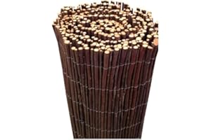 MUGAR- Cañizos de ocultación naturales de varias alturas, longitudes y materiales distintos- Delimitación de terrazas, jardines, balcones y zonas de ocio. (Mimbre sin pelar grueso, 1x3 m)