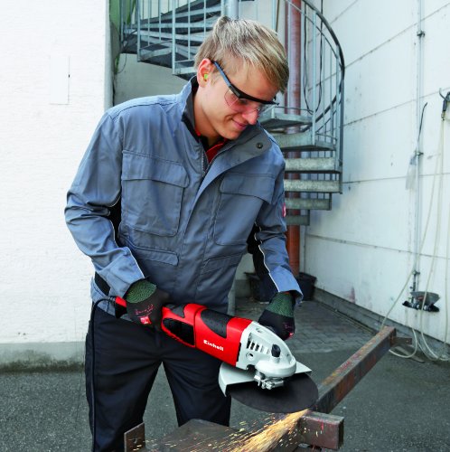 Einhell Winkelschleifer TE-AG 230/2000 (2050 W, Scheibe Ø 230 mm, Softstart, drehbarer Handgriff, Schutzhaube, ohne Trennscheibe) - 7