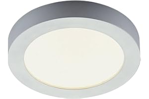 ‎LAMPENWELT Arcchio LED Deckenlampe Marlo (spritzwassergeschützt (Modern) in Alu (1 flammig,) - Bad Deckenleuchte Lampe Badezimmerleuchte