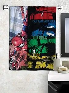 Athom Living Marvel Spiderman & Avengers Premium 100% Cotton Kids Bath Towel 350 GSM 60x120 cm Pack of 2