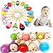 Gorbanshop Small Wooden Maraca Kid Kids Child Musical Instrument Rattle Shaker Party Toy Toys Gift Boy Toddler Girl (1piece(any colour))