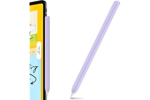 AhaStyle Silicone Case for Apple Pencil 2nd Generation & Apple Pencil Pro (2024) Sleeve Skin Ultra Thin Apple Pencil Protective Cover Compatible with Magnetic Charging and Double Tap (Lavender)