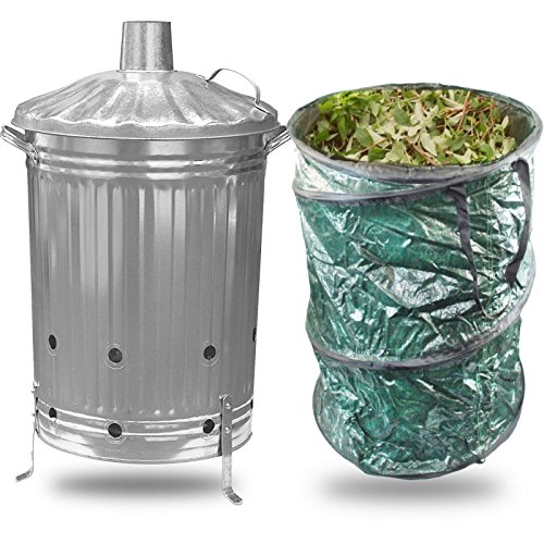 SIMPA® Large 90L Litre Garden Incinerator Burning Fire Bin Pit Waste