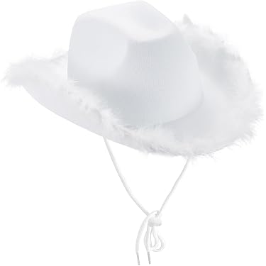 C.C Damen Cowboyhut Aus Denim-Strick - Stylisch Mit Wildlederschnüren