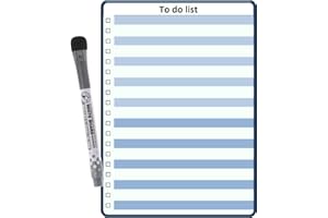 CODEX ACTION To do list - liste à faire - magnétique pour frigo effaçable 15X21 cm A5 + 1 marqueur effaçable magnétique, planning familial, 7 jours - pense bête