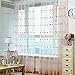 Produktbild HM&DX Transparent Voile Gardinen ösen 1-Panel, Floral Bestickt Transparent Vorhang Drapieren Tüll-vorhänge Wohnzimmer Dekoration-rosa 350x270cm(138x106inch)