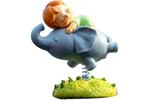 Gemmia Miniature Fairy Garden Figurine for Car Decor- Flying Fairy on Elephant