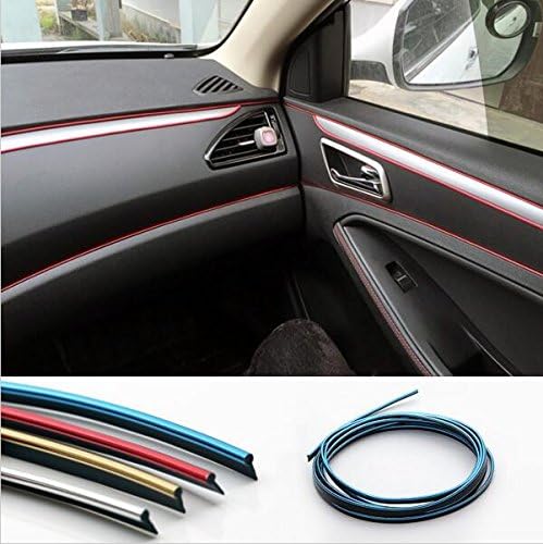 5M Car Decorative filler strip KIA K2 K3 K5 Sorento SportageR Rio Soul For ford focus cruze kia rio skoda octavia mazda opel bmw (blue)
