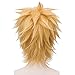 Anime Golden Blonde Short 30CM Cosplay Layered Wig +Wig Cap