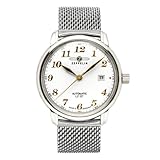 Zeppelin Herren-Armbanduhr XL LZ127 Graf Analog Automatik Edelstahl 7656M1