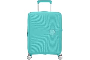 American Tourister Soundbox - Spinner S Expandable Hand Luggage, 55 cm, 41 L, Blue (Poolside Blue)