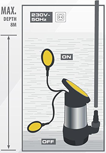 Schmutzwasserpumpe Edelstahl 900 Watt POWXG9418 - 5