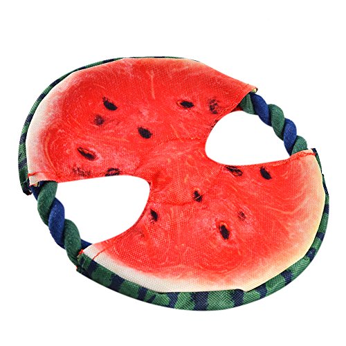 Dog-Plush-Sound-Toy-Puppy-Frisbee-Toy-Cotton-Rope-Watermelon-Throwing-Pet-Dog-Bite-Toys-Teether-by-Awhao