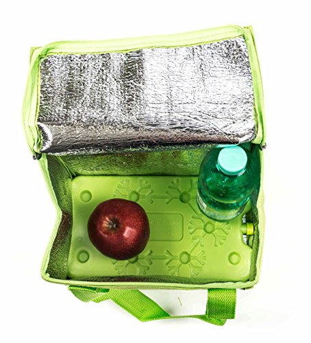 Kühltasche mit Kühlakku, Griffbänder, Volumen 7 Liter, faltbar, handlich, Farbe Pink - 2